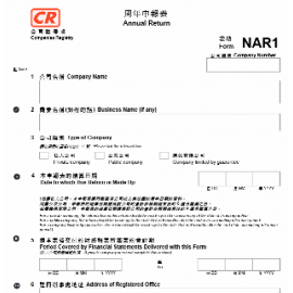 周年申報表填寫